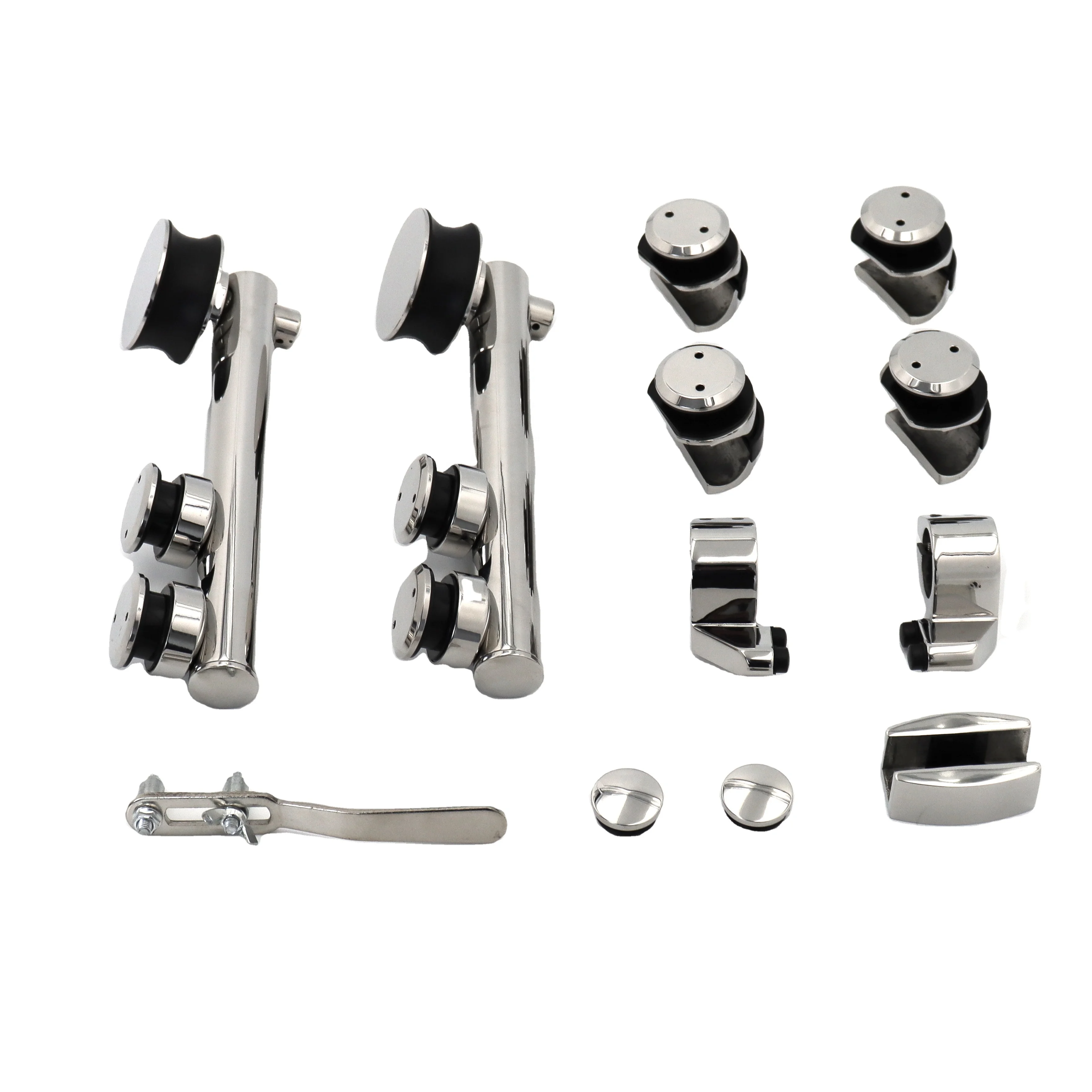 Раздвижная дверная ручка из нержавеющей стали для ванной комнаты и душа