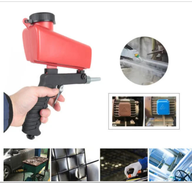 Sandblasting Gun Pneumatic Sandblasting Gun Portable Sandblaster Gun