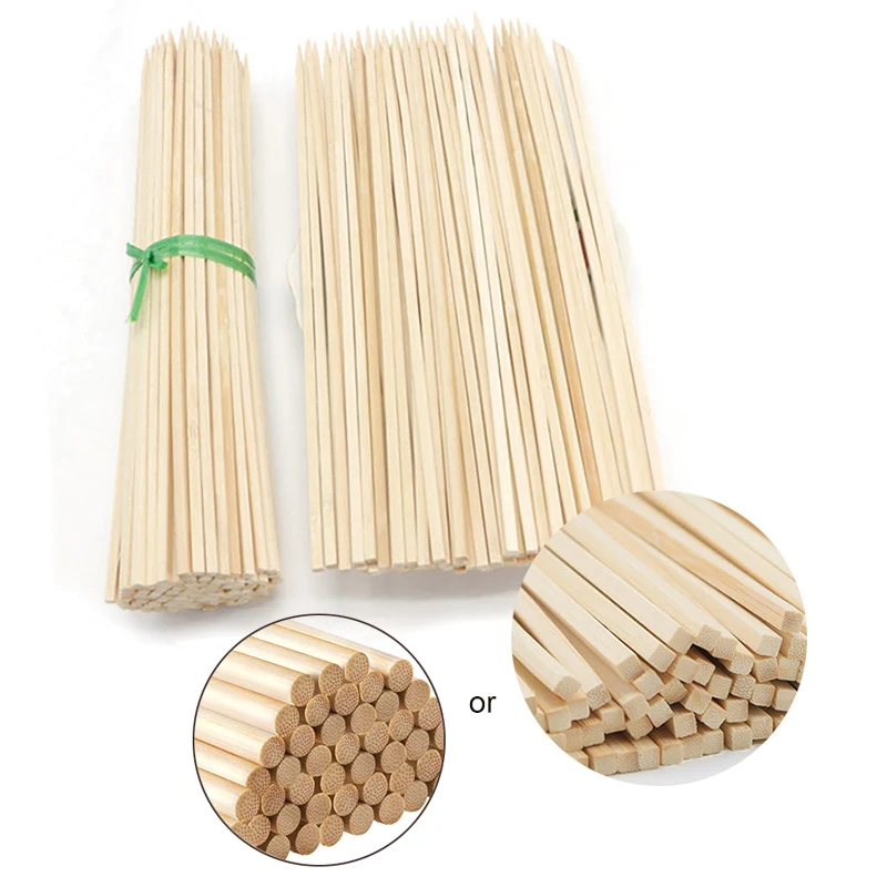 Roasting 40cm BBQ MAO bamboo Material Strong Bbq Sticks Bamboo Skewers Square