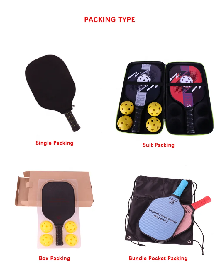 USAPA Approved Professional Thermoformed Paddle pickleball RED KVL carbon fiber with high grit&spin surface pickleball paddle