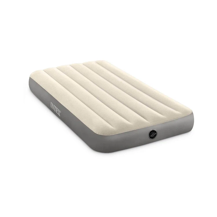 Intex 64101 Twin Dura-Beam Series Inflatable Outdoor Camping Rest Single High Airbed Air Mattress