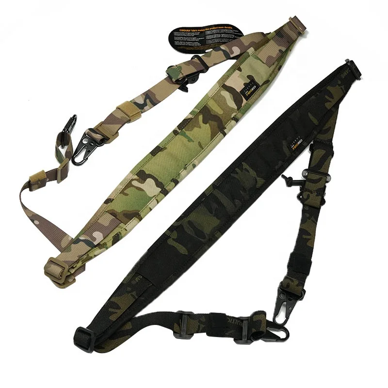 New Tactical Nylon 2 Point / 1 Point Sling Modular Strap Removable Padded Hunting Accessories
