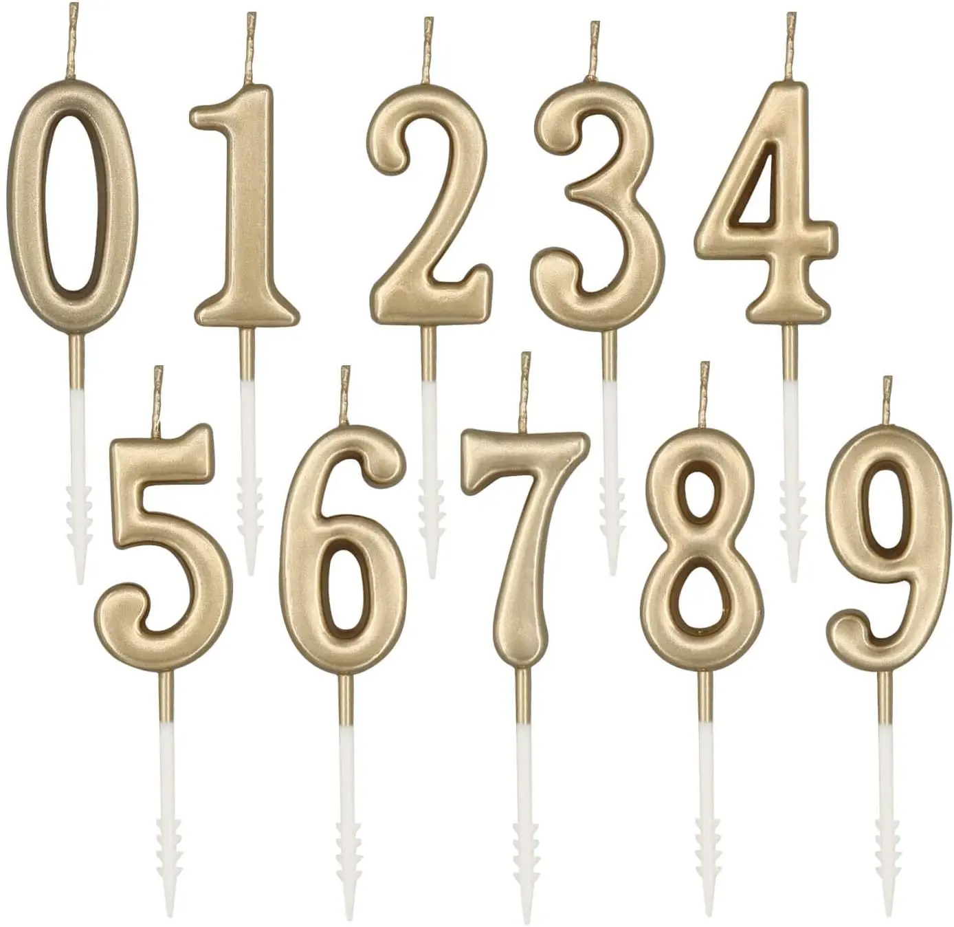 Numeral Birthday Candles Cake Candles Number 0 1 2 3 4 5 6 7 8 9 Cake Decorations Happy Birthday Party Wedding Anniversary