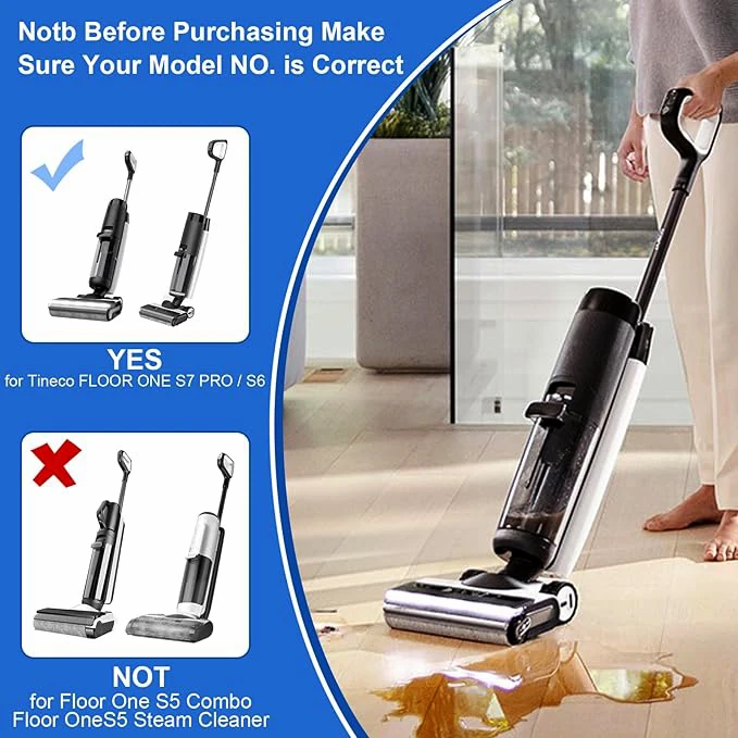 Roller Main Brush Fit For Tineco Floor One 3.0 S7 S7 Pro Vacuum Cleaner replacement parts accessories Main Brush