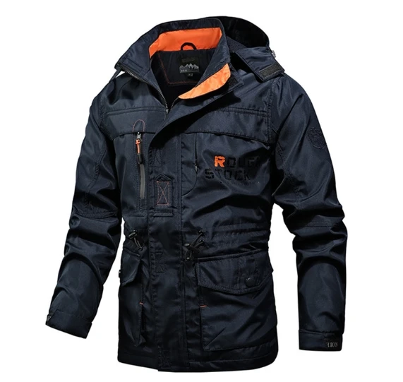 Liu Ming Custom Logo Wholesale 2024 Spring Autumn Men Fashion Trend Hooded Jacket Casual Loose Comfortable Plus Size Coat