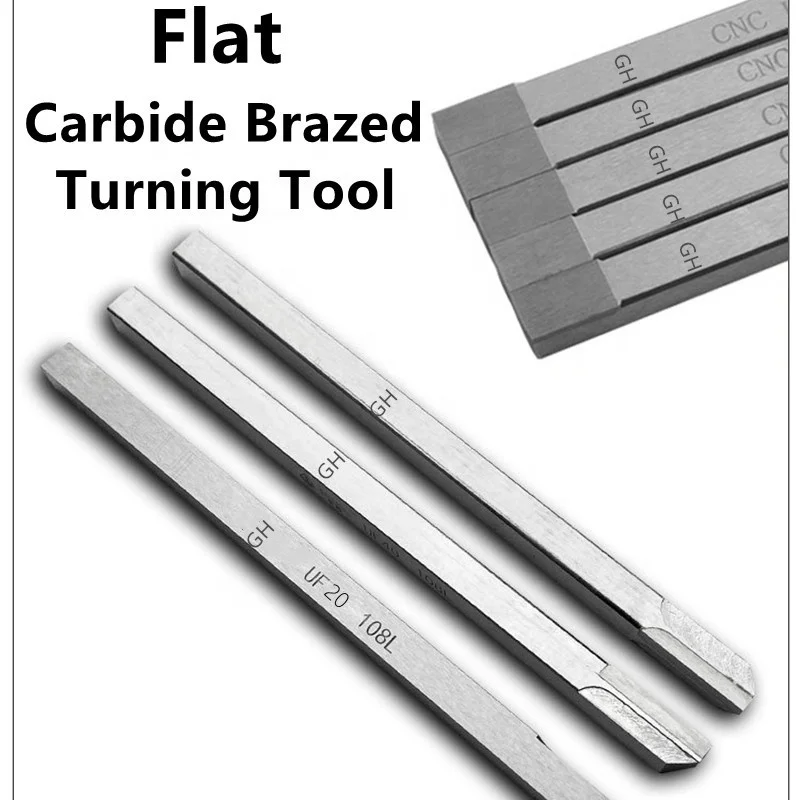 CNC Metal Hard alloy cutting tool Flat Tungsten carbide tips brazed Turning cutter for copper alloy steel