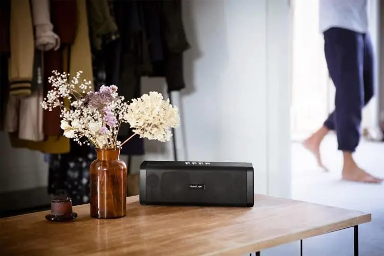 Newest products classical  black Digital FM Radio 2 Way Stereo Sound bt portable speakers