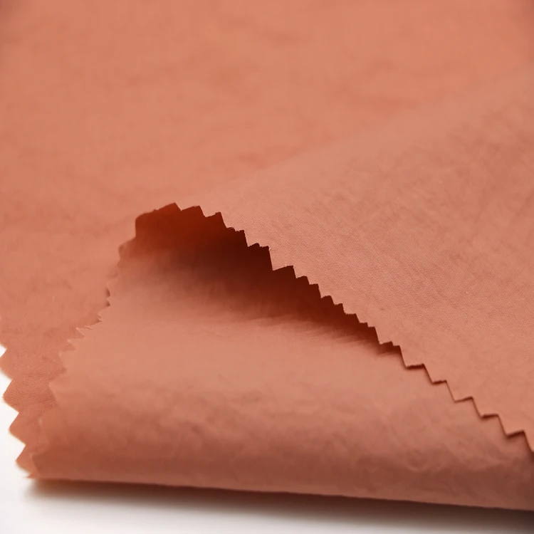 Полностью тусклый 310T нейлон креп ткань 40D морщинистый Нейлон Ткань Ветровка