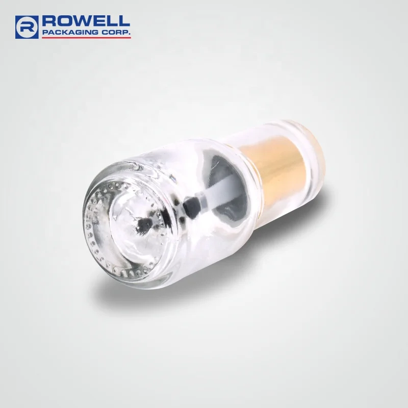 Square glass bottle 10ml 15ml  nail polish bottle with brush