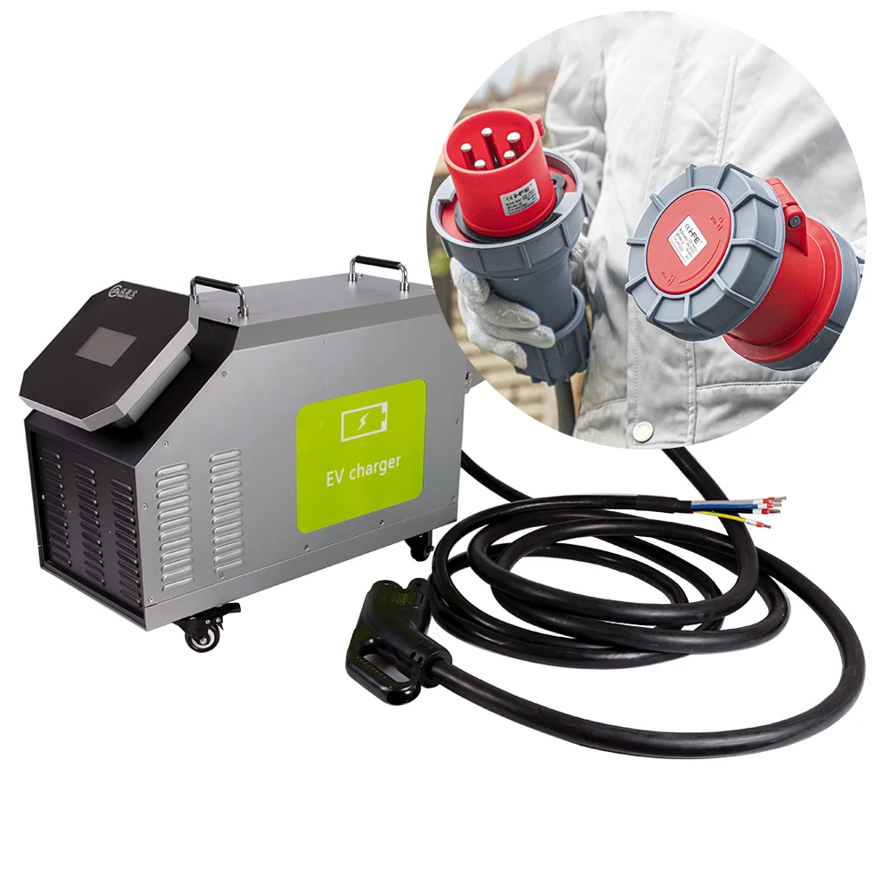 380v Ccs chademo gbt ocpp outdoor electrical car station socket ev charger enclosure with 3 pin socket