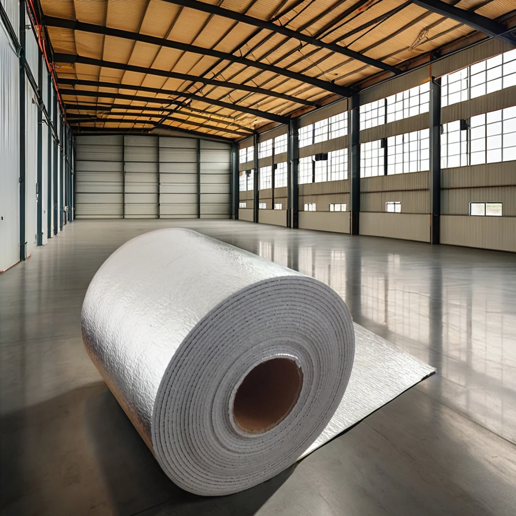 Customized Aluminum foil thermal insulation epe foam roll fabric