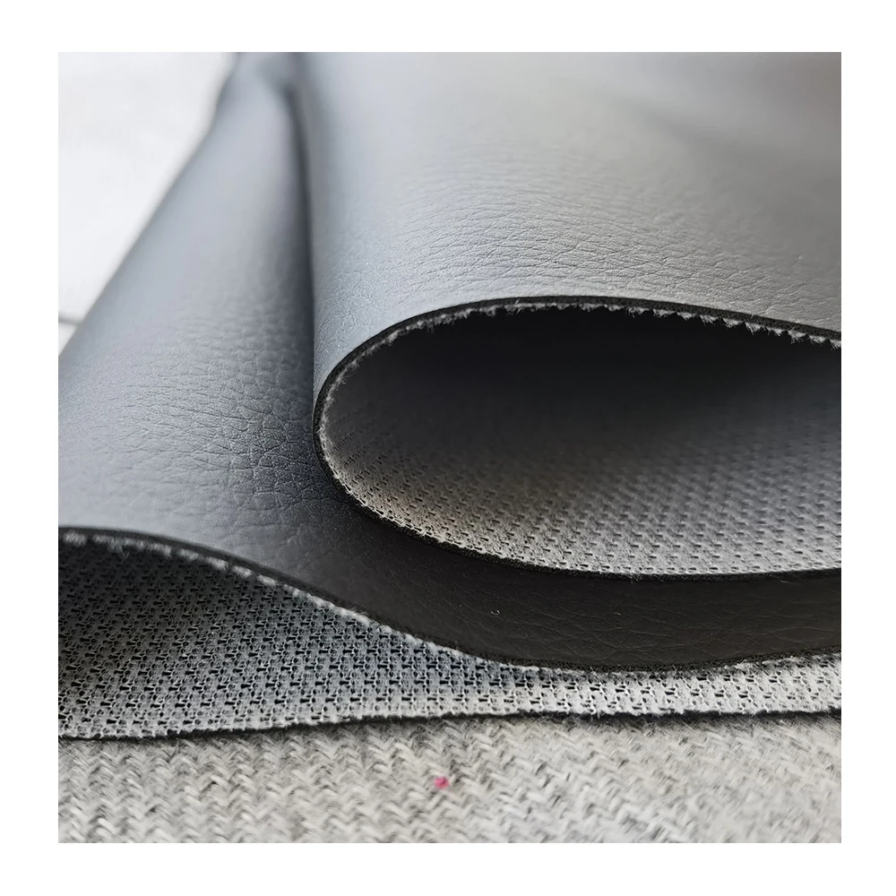 
hot sell 1mm thickness black brown PVC leatherette for car seat sofa cover 