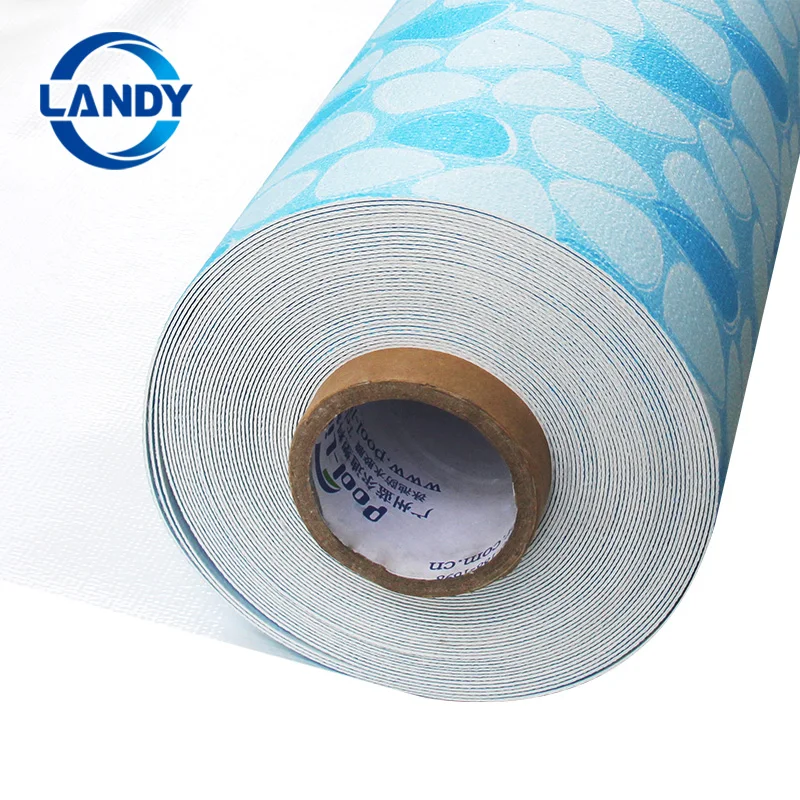 High Quality PVC Swimming Pool Liner Anti Slip Thickness 2mm Landy Blue Vinyl Swimming Pvc Pool Liner