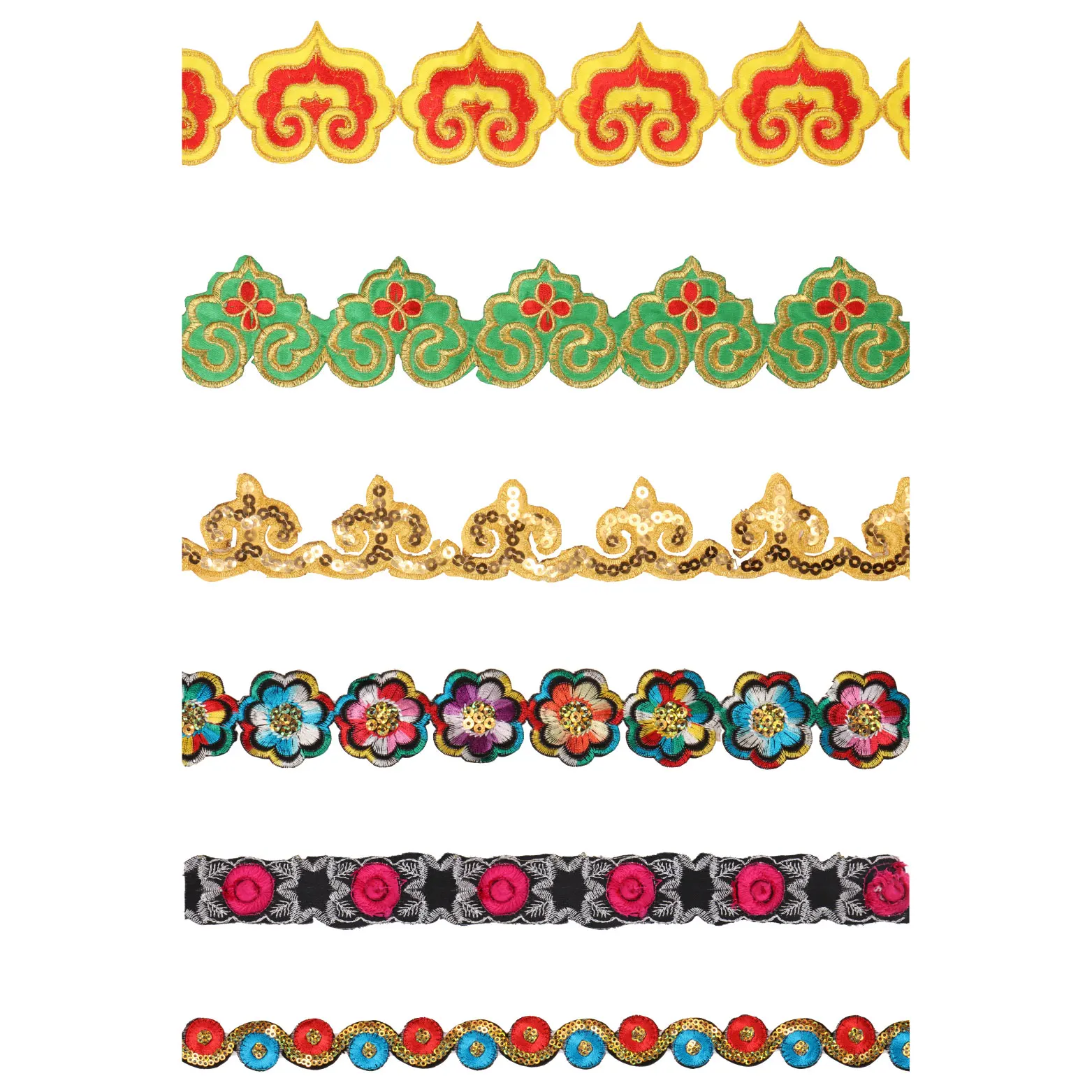 Didamao Trenzado Jacquard Ribbon Trimming Custom Embroidery Braided Lace Trim