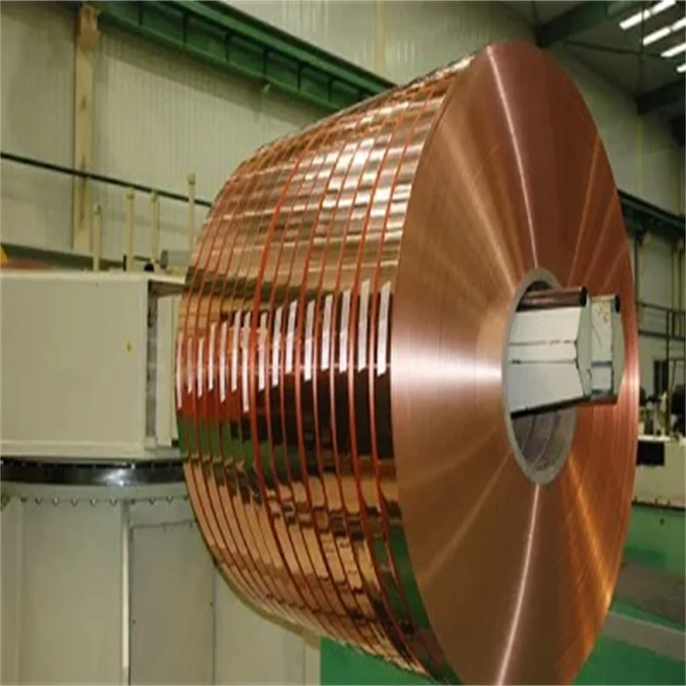 0.02mm Thickness Thin Red Pure Copper Foil Coil Strip Price for Sale