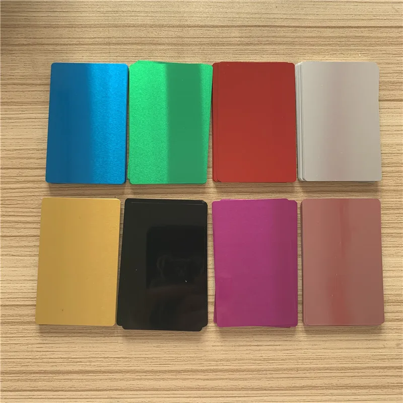 Factory Bulk Blank Customize Metal NFC Business Cards Thick Glossy PVC  Business Card