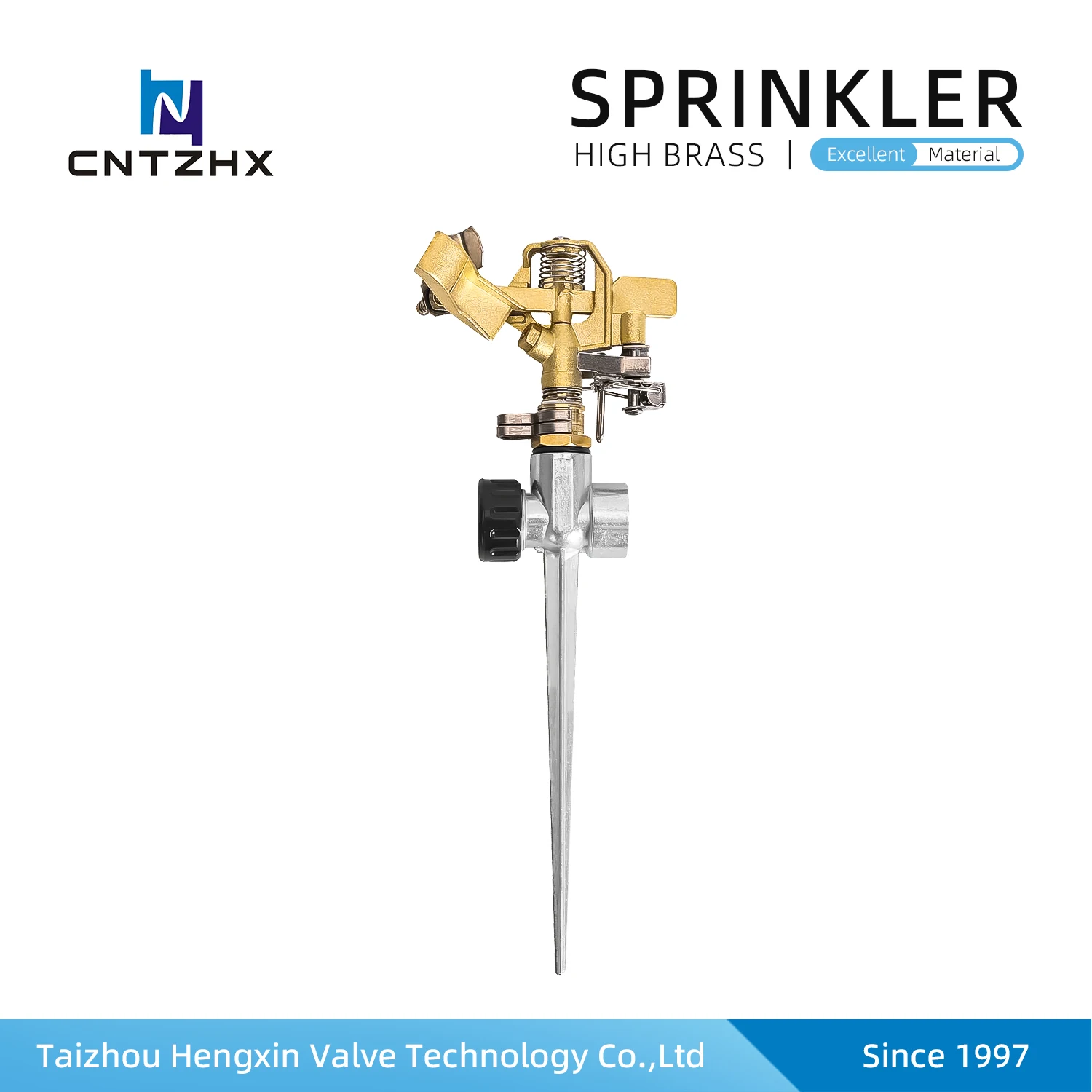 Sprinkler Irrigation System Garden Lawn Impulse Sprinkler Spike with 1 Tape and 2 Rubber Washers