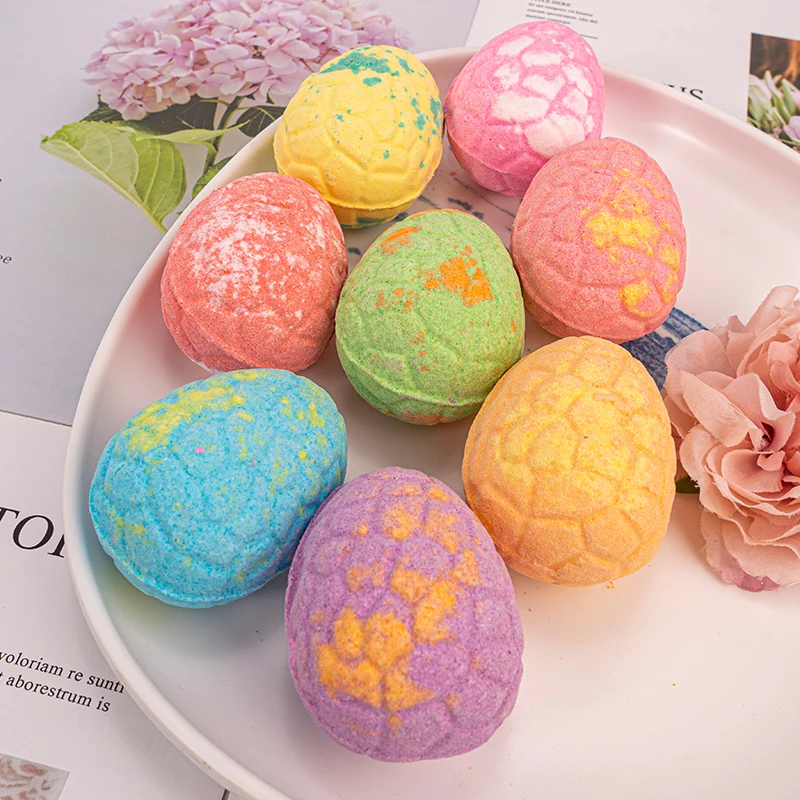 Wholesale Bombes De Bain Bubble Bath Fizzer Vegan Organic Fizzy Dino Egg Bath Bomb With Surprise Inside For Kids