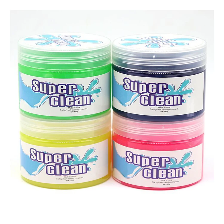 2022 Hot Selling Educational Toys Transparent Slime Keyboard Dusting Tool Cleaning Gel No Odor Crystal Mud