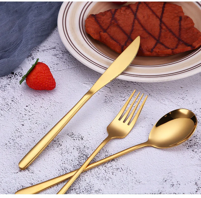 Thickened Stainless Steel Dinner Knives Table Knife for Dessert and Steak Heavy Duty