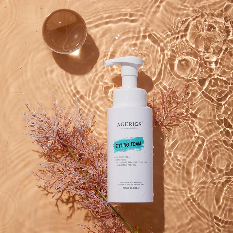 Hair Styling Products Factory Coconut Oil Hair Mousse Private Label Foam styling foam