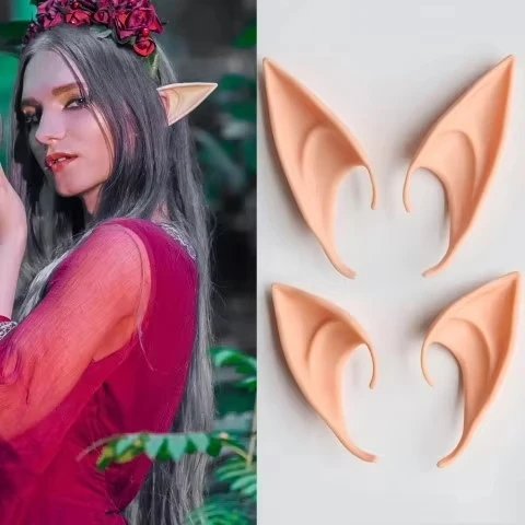 High Quality Halloween Multi-Colored Cute Fairy Ears Fairy Accessories Cosplay Role Play Halloween Costume Decoration