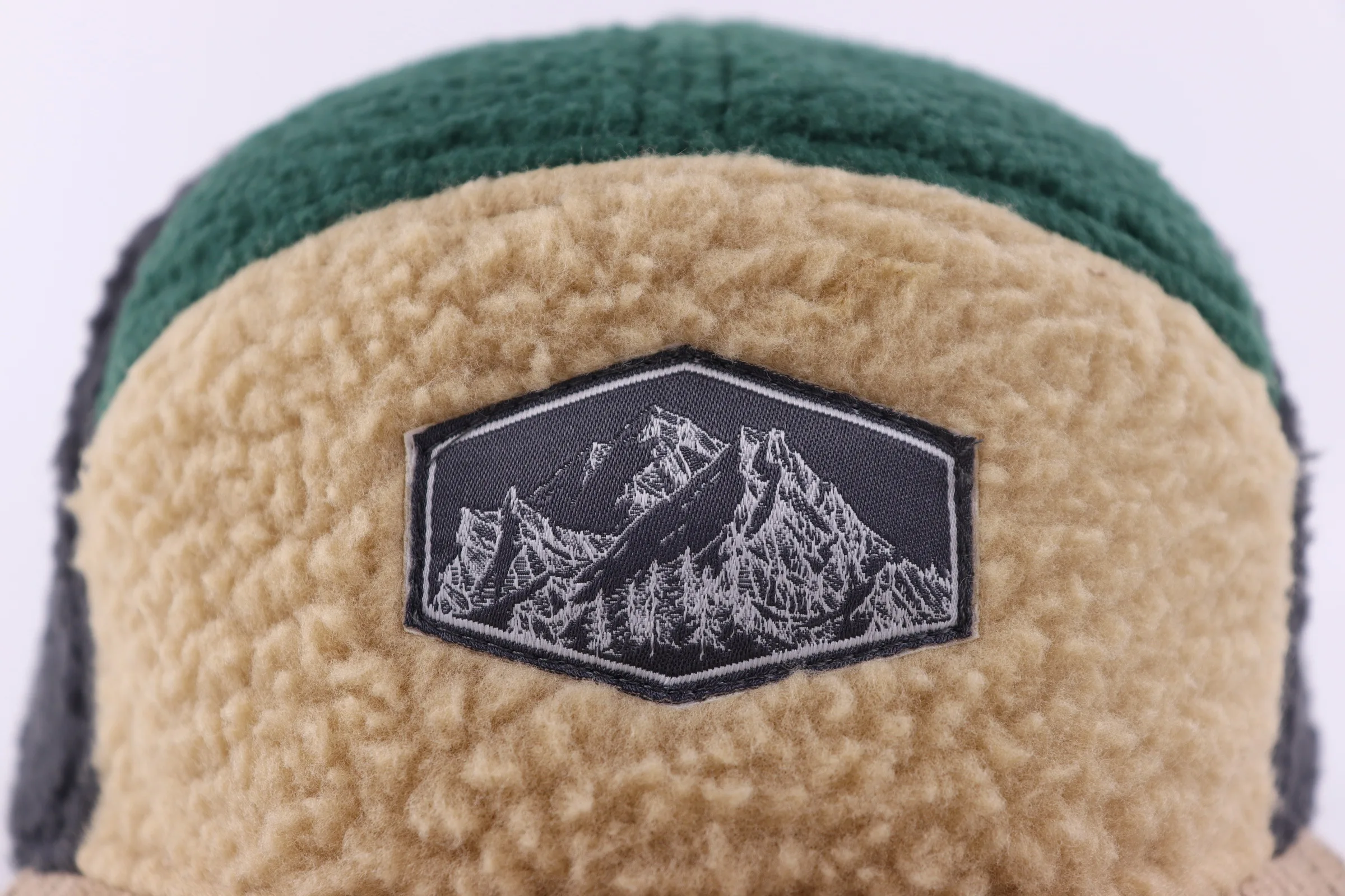 7 panel  slight curved brim  Custom High quality Earflap Cap Winter hat Warm hat flannel