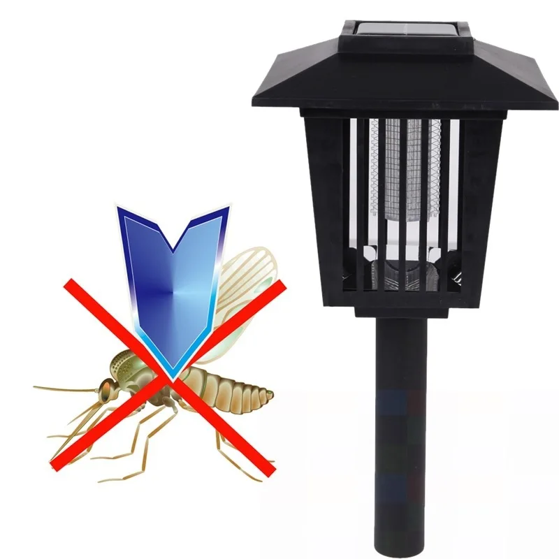 Factory Hot Sale Outdoor Solar Mosquito killer Lamp Insect Pest killer Light Garden Lawn Yard Light Lamp