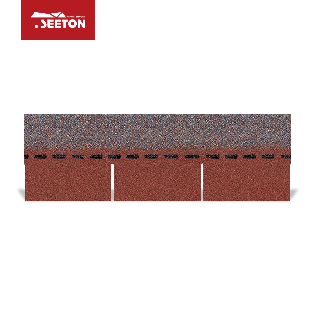 Single Layer bitumen roof tile/ asphalt shingles
