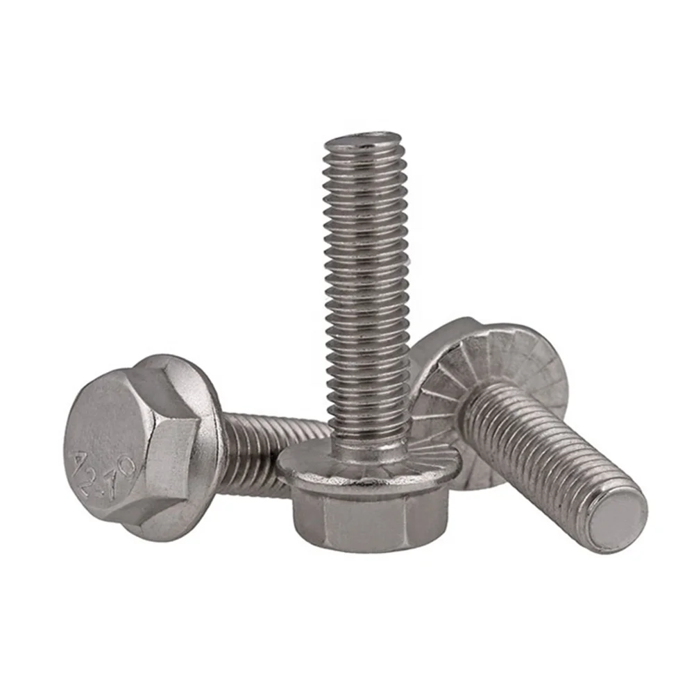 China Fastener GB 5787 Full And Partial Threaded Hex Flange Bolts Anodized Colorful YZP M6 M8 M10 M12 Hexagon Flange Bolt