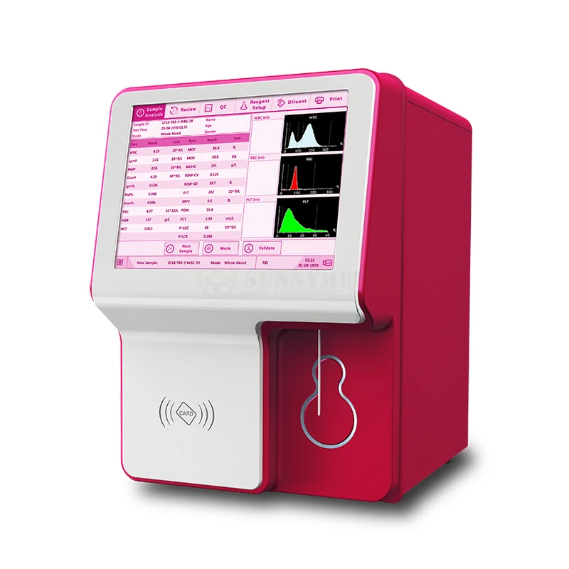 SYW-VH30 Animal Use 10.4 Inch Touch Screen 3-Part CBC Auto Hematology Analyzer Blood Cell Counter