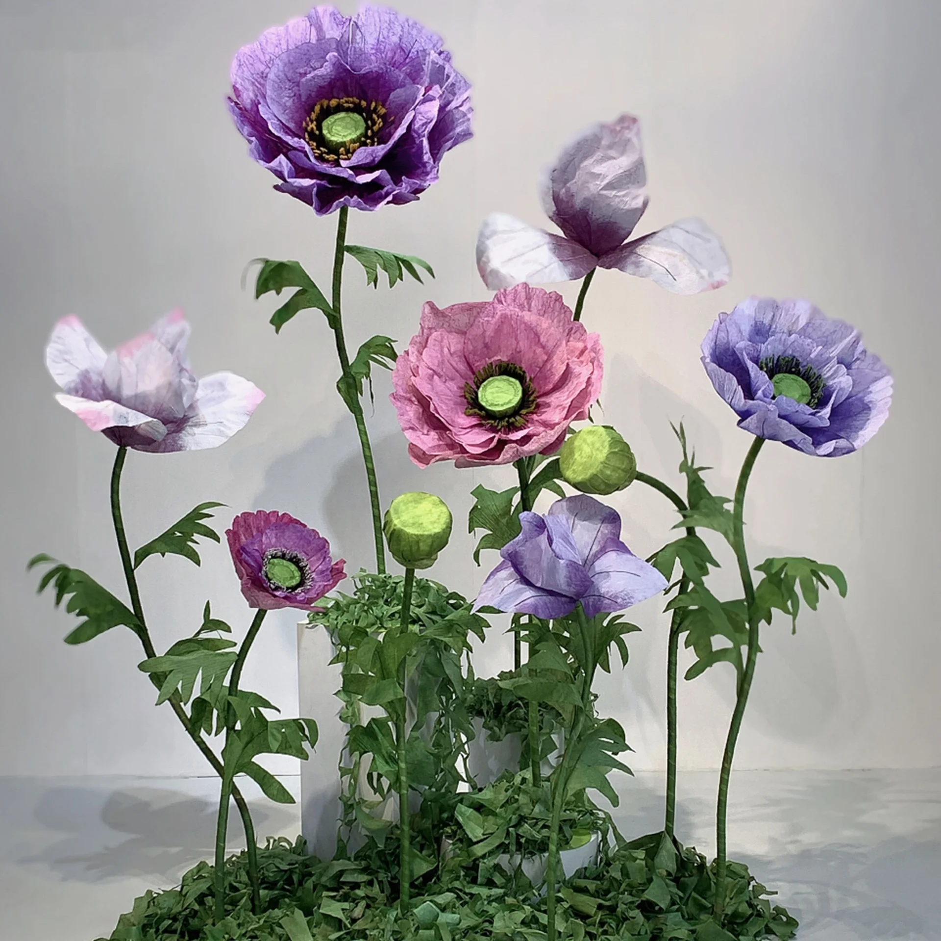 Wedding Party background stage decoration Customized Large Giant Yarn Flower Paper silk Artificial Giant flowers for Wedding