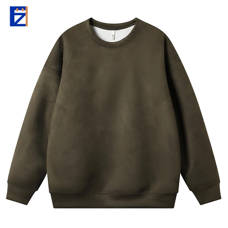 Brand Cropped Blank Man Oversized Long Rhinestone Branded For Drop Shoulder Zip Hoodies Men Sweatshirts