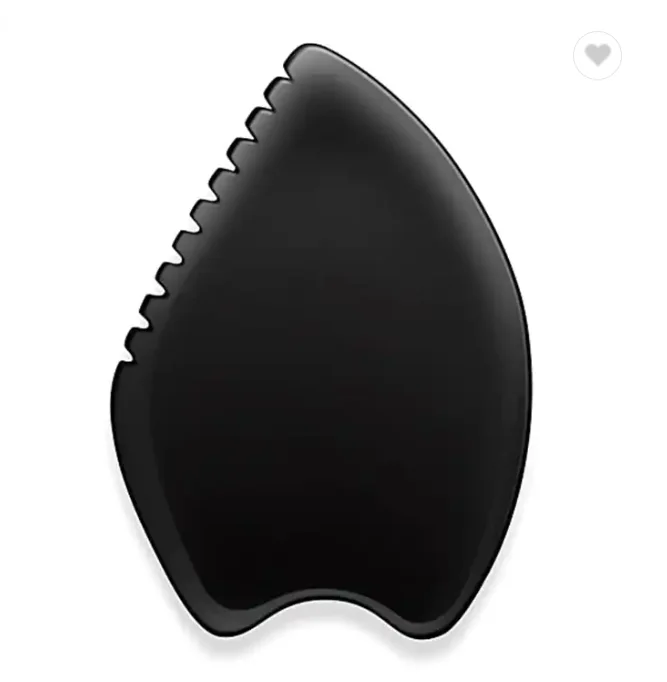 Скребок для подтяжки лица из нержавеющей стали Gua sha массажный мини-2023 из натурального камня с логотипом под заказ