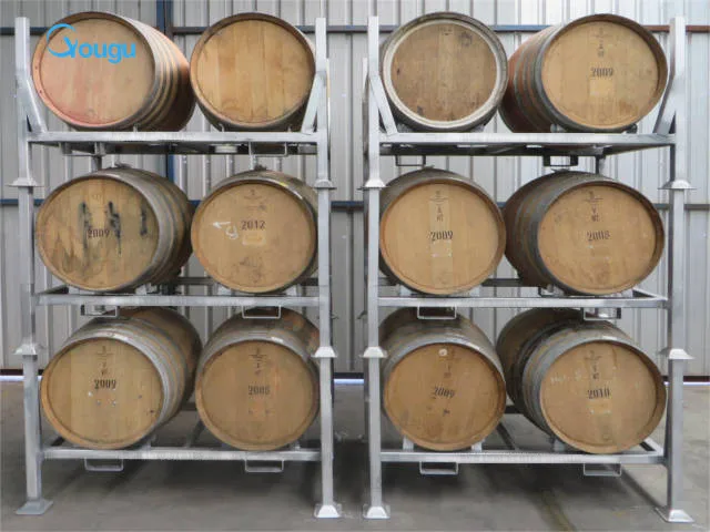 high quality customized factory price steel rack barrel wine stackable wine rack barrel wine rack
