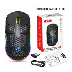 Hollow design 2.4GHz RGB lighting Wireless Gaming mouse 3600DPI built-in battery Rechargeable Computer Accessories Game Mouse