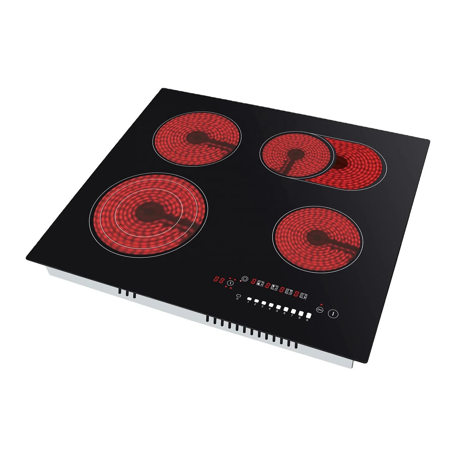 7200W High power kitchen appliance household induction cooker glass ceramic plate infrared ceramic cooktop