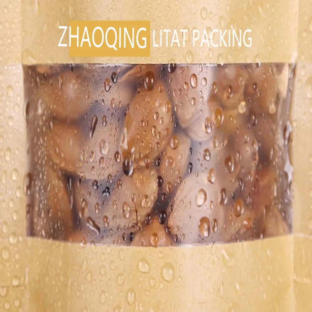 Compostable snack sealable fast custom printed logo zip lock biodegradable potato crisps plastic reusable packaging food bags