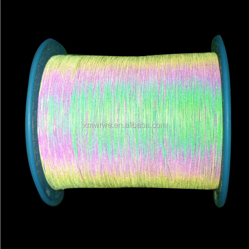 Reflective Thread Common Light double Side Glitter Yarn For Knitting