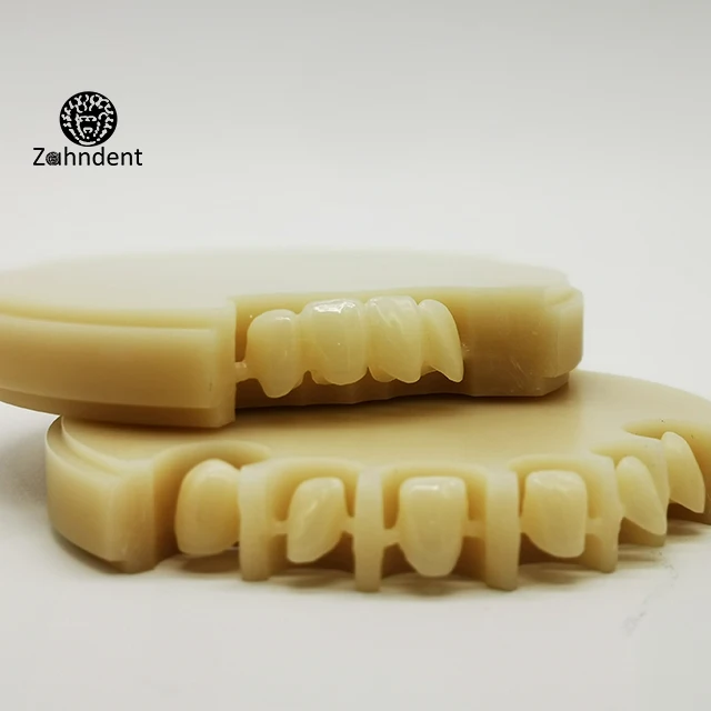Zahndent PMMA Denture Raw Materials Dental Multilayer PMMA Block Dental Open System