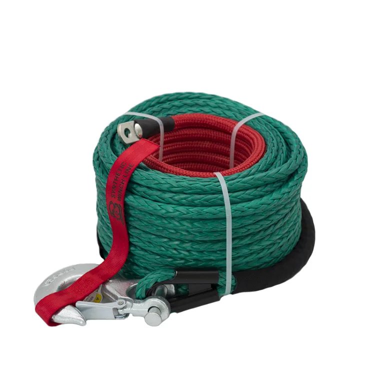 
(BANNER ROPE) 12000LBS 4x4 off-road synthetic paraglider manual winch towing rope 