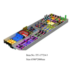 Luxury Outdoor Fitness Play Foam Pit Trampoline Design Park With Dodge Balls For Adults And Kids