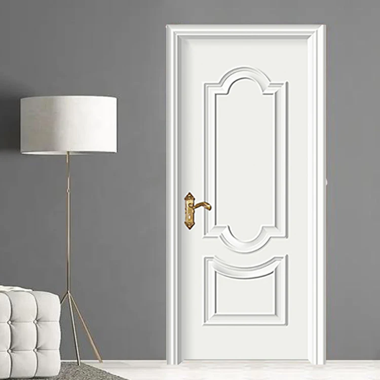 TECHTOP 2025 New Design Driveway Swing Gate Front Doors for Houses Modern Wooden Single Door Slab With Frame Use Home