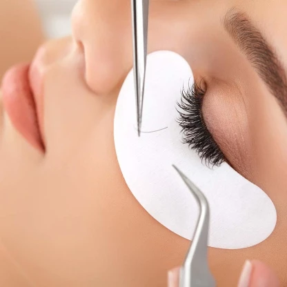 Black Patch Under Eye Building Lashes Black gel eye patch Non-woven Makeup Eyelash Pads High Quality