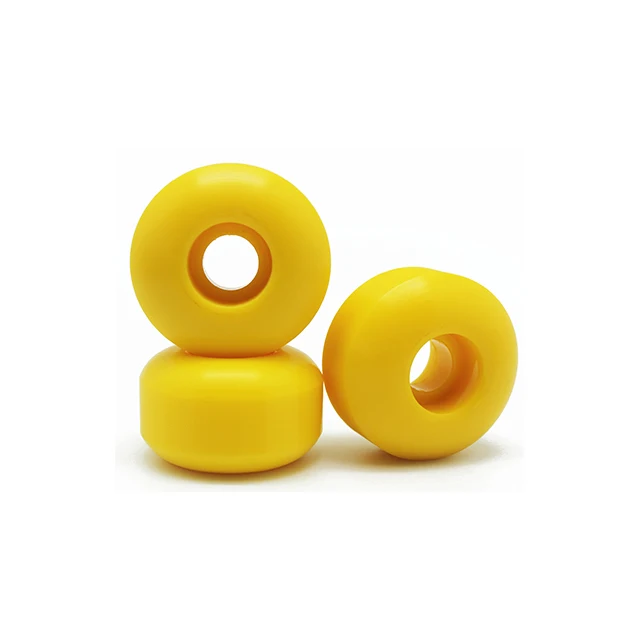 Conical Skateboard wheels manufacturer good quality durable custom56mm * 33mm skateboard wheels yellow