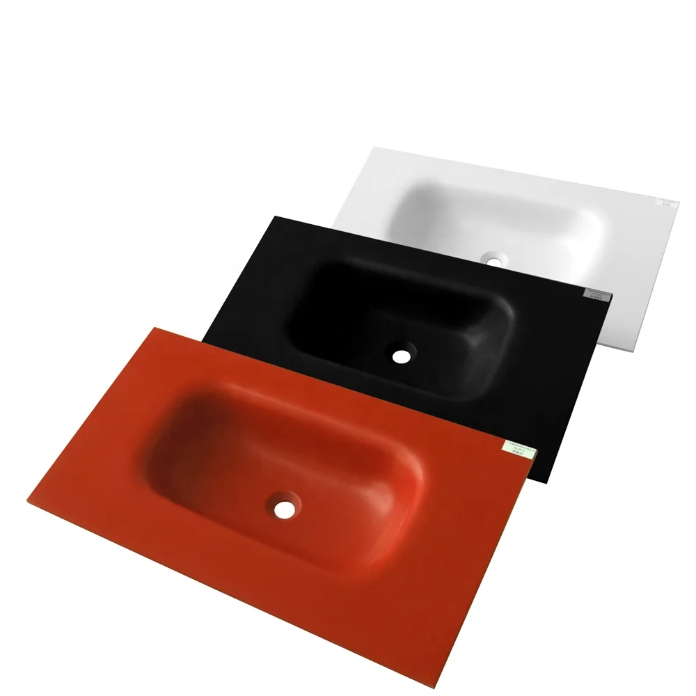 Custom Size New Arrival Modern Vanity Hotel Bathroom Countertop Wash Basin Wash With Vessel Sink