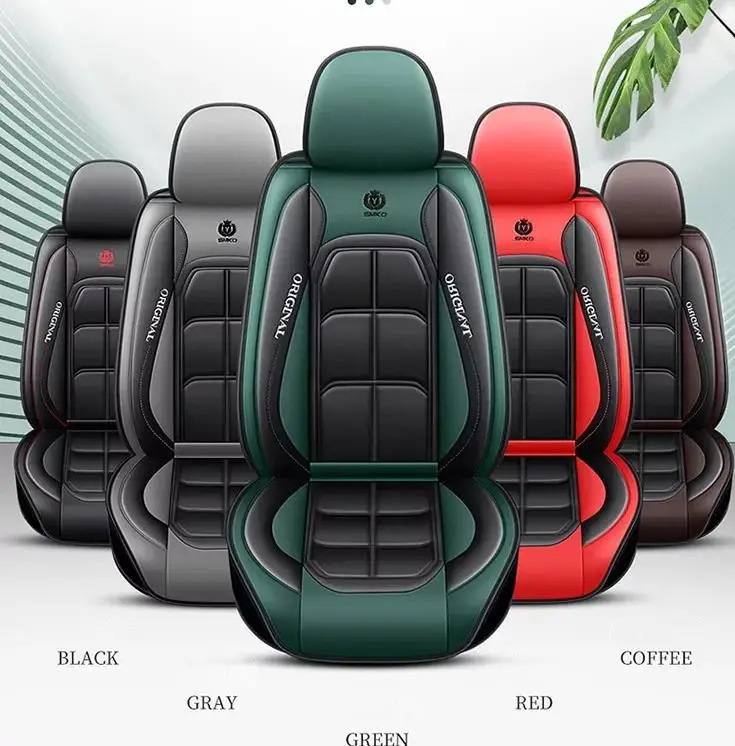 Car Accessories Interior Decoration Waterproof Custom Car Seat Covers Four Seasons Leather Seat Cover 9 Pcs For Cars