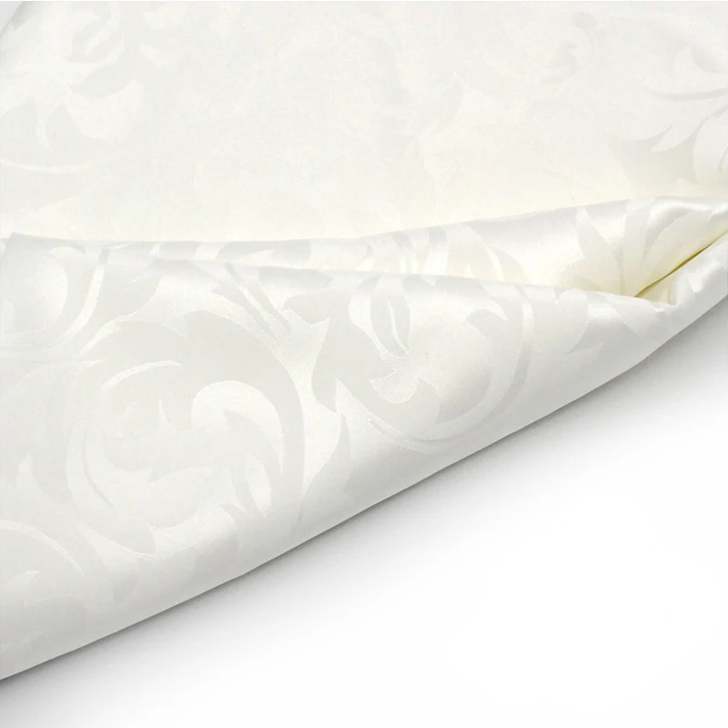 Новая шелковая обивка цвета слоновой кости жаккардовая парчовая ткань для мужской одежды