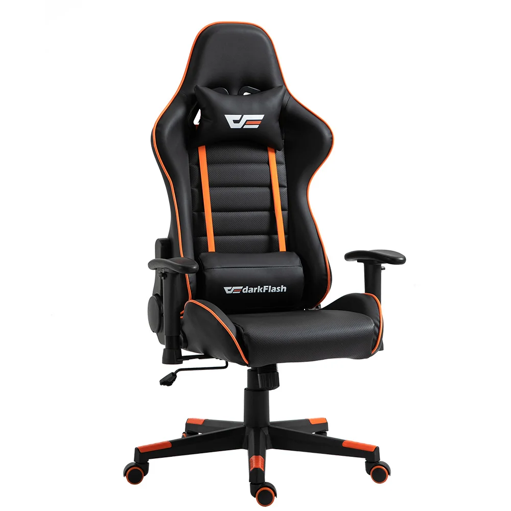 Игровой Компьютер Darkflash гоночный компьютер Офисная игра на заказ Rgb логотип со светодиодной подсветкой без колесиков детали Силлы для геймеров массажное Дешевое игровое кресло