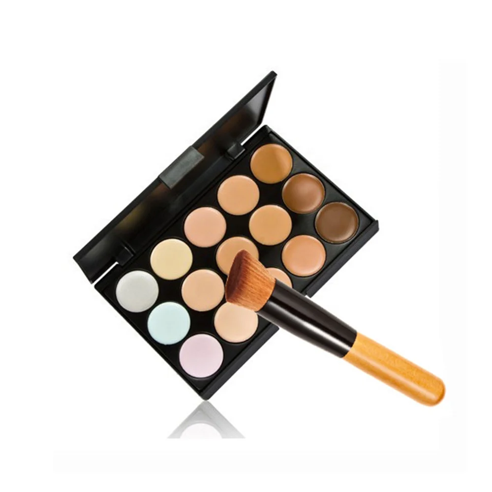 Высокий пигмент 15 видов цветов beauty glazed тени для век Макияж комплект макияж палитра теней для век с кистью